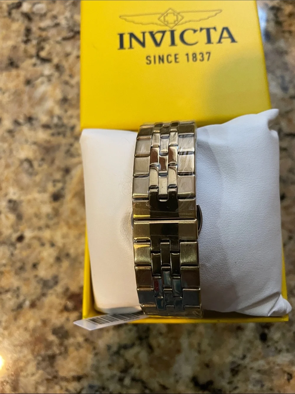 Invicta Specialty Gold-Tone Watch with Tiffany Blue Honeycomb Dial